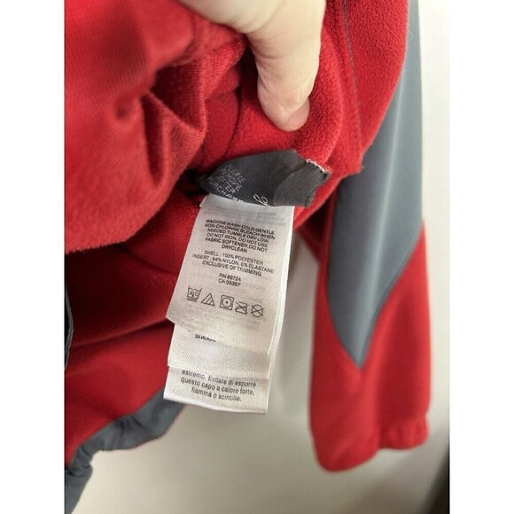 Columbia Men Nordic Trekker Fleece Jacket Wind Proof Red Gray Size Medium - Picture 5 of 11